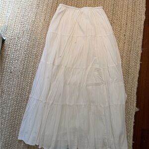 Aerie White Tiered Skirt